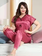 Satin Nightsuit for Women 