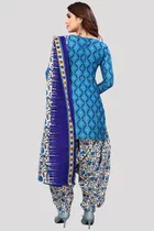 Cotton Suit Fabric with Dupatta for Women 