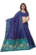 Khadi Silk Printed Saree for Women 