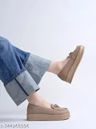 Shoetopia Girls Casual Shoes Beige 