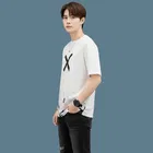 Polyester Printed T-Shirt for Men, White 