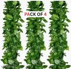 Artificial Leafs Moneyplant Garlands Plant for Women, Pack of 4 
