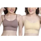 Cotton Blend Padded Camisole Bra for Women 
