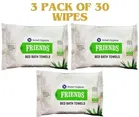 Nobel Hygiene Friends 10 Pcs Bed Bath Towels Wipes 