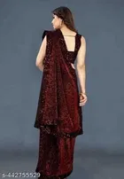 Lycra Sequence Saree for Women 
