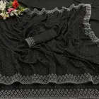 Crepe Solid Saree for Women 