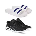 Combo of Flip Flops & Sneakers for Men 