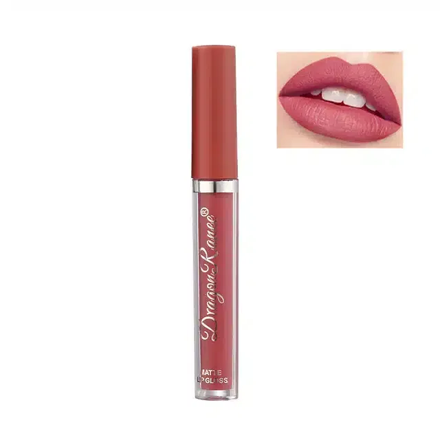 Matte Liquid Lipstick for Women & Girls (Red)