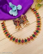 Gold-Plated Jewellery Set For Women'S/Girls