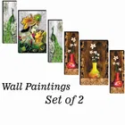 MDF 2 Pcs Designer Wall Painting for Home & Office 
