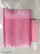 Jimmy Choo Embellished Saree For Women, Pink