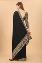 Vichitra Embellished Saree for Women 
