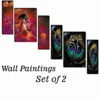 MDF 2 Pcs Designer Wall Painting for Home & Office 