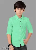 Solid Cotton Blend Polo Shirt for Boys 