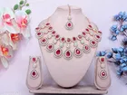 Maroon Timeless Partywear Diamond Jewellery for Women 