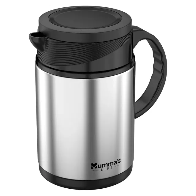 Mumma's Life Stainless Steel Hot Water Kettle, Silver (1500 ml)