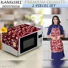 KANUSHI Industries® Microwave / Oven Top Cover With 4 Utility Pockets 