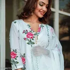 Cotton Printed Kurta with Pant & Dupatta for Women 
