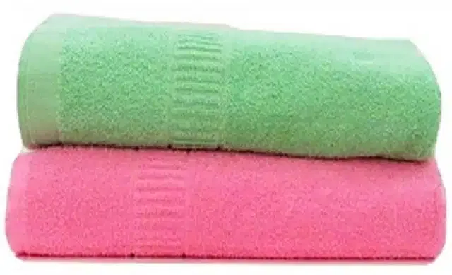 Cotton High Absorbent Antibacterial Bath Towels (Pack of 2) (Multicolor, 60x30 inches)