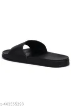 Sliders for Men, Black & Peach 