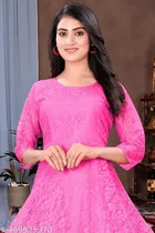 Net Kurti for Women,  Pink  