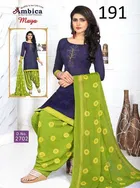 Sharda Attractive Leon Crepe Women Printed Unstitched Casual Dress Material Suit 