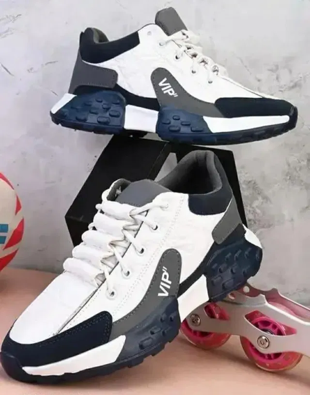 Casual Shoes for Men (White, 10)