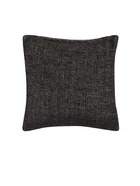 Cotton Cushion Cover (Black, 16x16 inches)