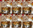 Afast Premium Old Fashioned Square Classic Whiskey Glasses Set 6, Transparent, 150 ml, Bar Glasses for Scotch, Bourbon, Liquor and Cocktail Drinks (Set of 6)