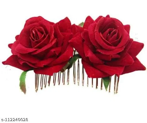 Hair Bun Extension for Women (Red)