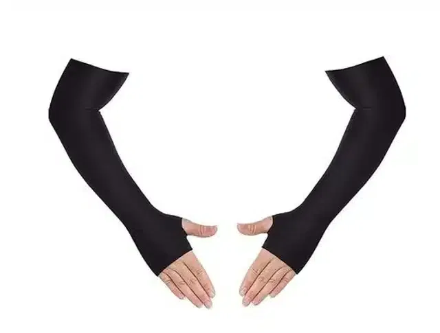 Arm Sleeves for Men (Black, Set of 1)