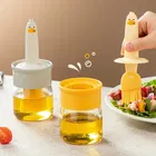 2 IN 1 Oil Dispenser Bottle with Silicone Basting Brush for Cooking 
