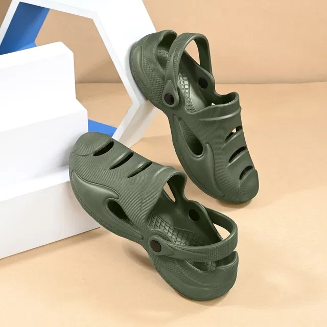 Clogs for Men (Olive, 10)