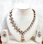 Alloy Jewellery Set for Women & Girls, White