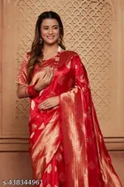 Banarasi Silk Zari Woven Saree for Women 