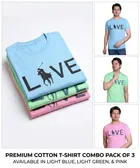 Cotton Blend Printed T-shirt for men, Multicolour 