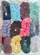 Fabric Hair Tie Elastic Large Hair Bands Set for Women / Girls 