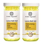 Pink Square Detoxifying Lemon Bath Salt Crystal 