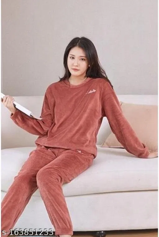 Comfort Nightdress for Women (Brown, XL)