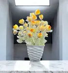 Plastic Artificial Flower With Pot,Multicolour