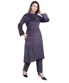 Super Soft Solid Kurti with Pant for Women 