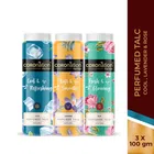Coronation Herbal Ice Cool, Lavender & Rose Talc Powder (Pack of 3, 100 g)