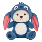 Baby Plushies, Blue Lovable Huggable Soft Toy, Big Size Hooded Plush Toy for Babies,