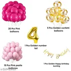 39 Pcs 4th Birthday Decoration kit, Multicolour, Set of 1