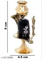 Brass Shivling with Sheshnag 