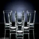 Plastic Unbreakable Water Glasses (Transparent, 300 ml) (Pack of 6)