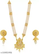 Alloy Necklace with Earrings for Women 