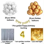 54 Pcs 4th Birthday Decoration kit, Multicolour, Set of 1