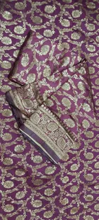 Jacquard Zari Woven Saree for Women 