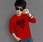 Cotton Blend Round Neck T-Shirts for Boys 